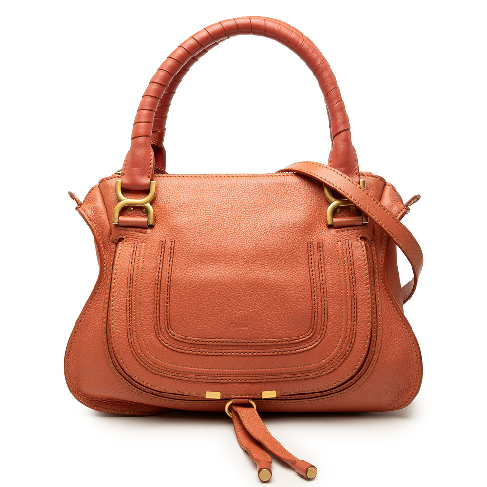 Pre-Loved Chloé Medium Leather Marcie Satchel